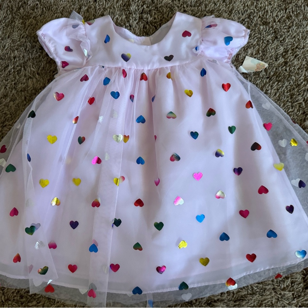 Mia & Mimi pink heart dress